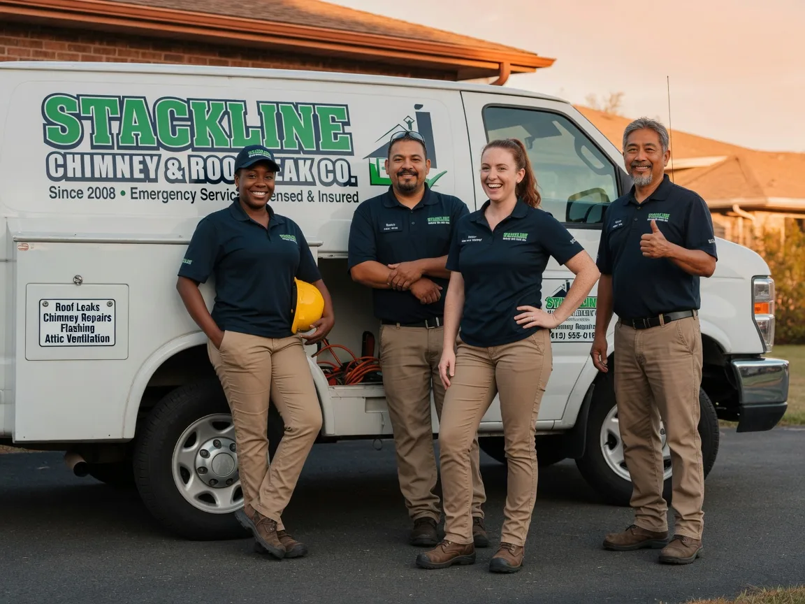 Chimney flashing repair company in Grove, OK